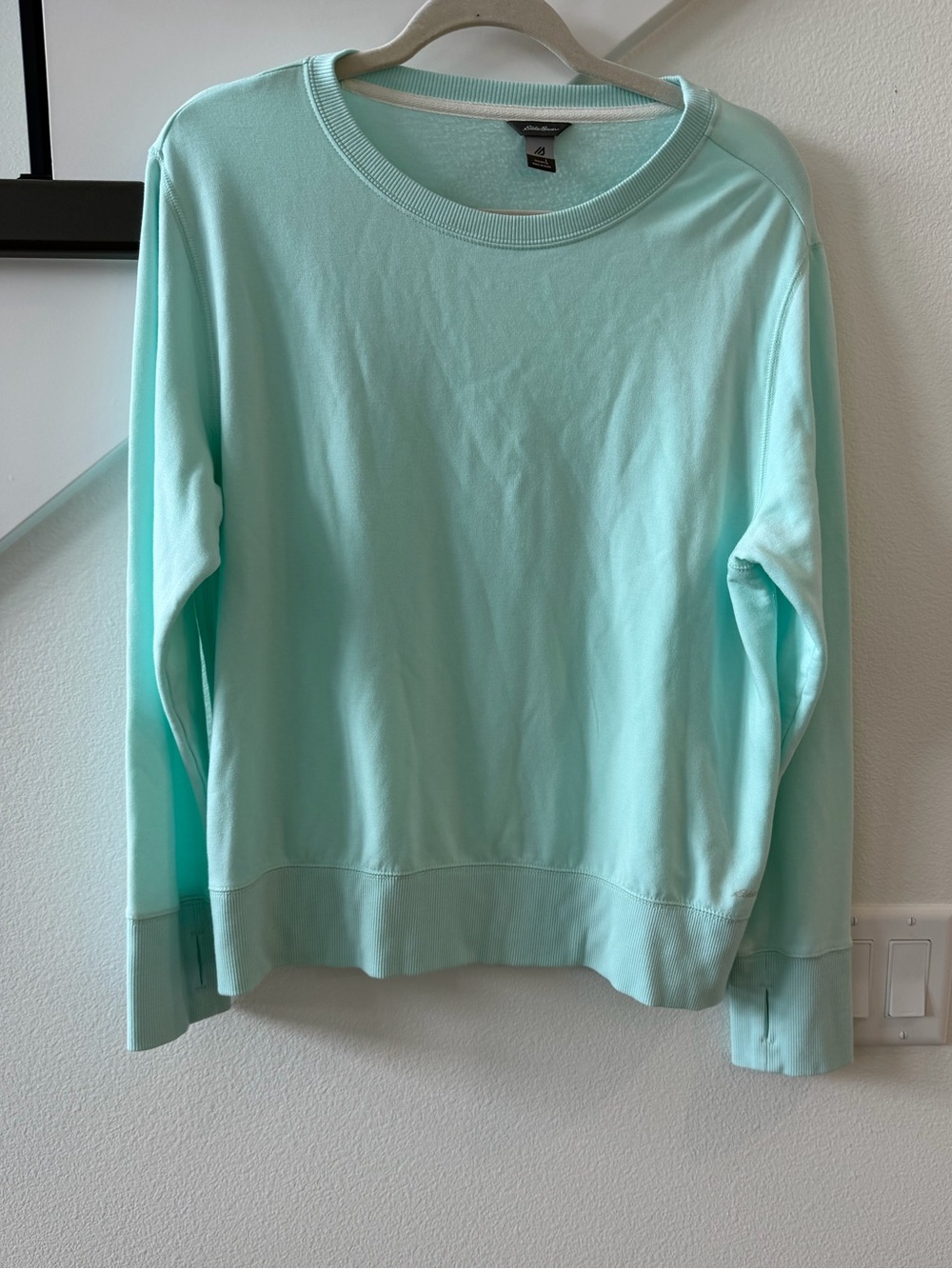Eddie Bauer light teal Crewneck Sweatshirt